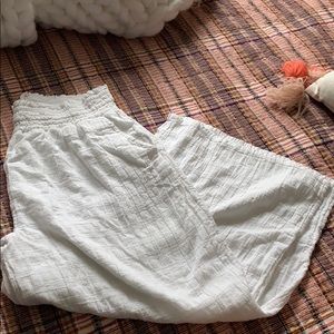 aerie cropped wide leg pants